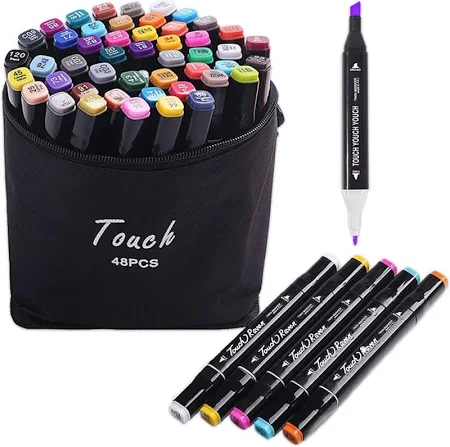 雙刷頭記號筆套裝（24支一套）