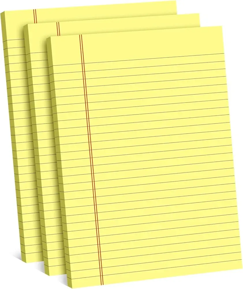 內襯法律護墊（黃色，3件裝）